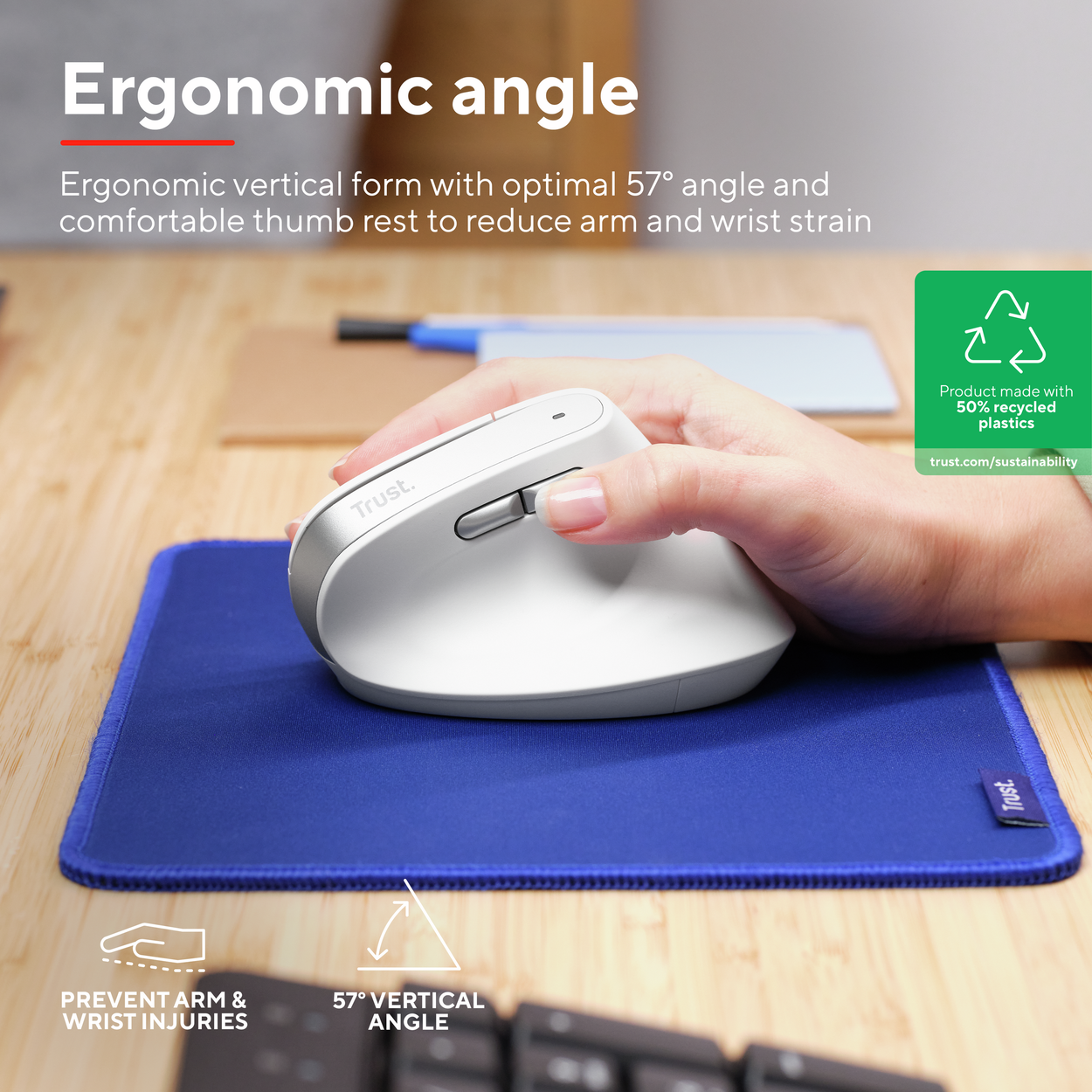 Trust BAYO II Ergonomic Wireless Mouse