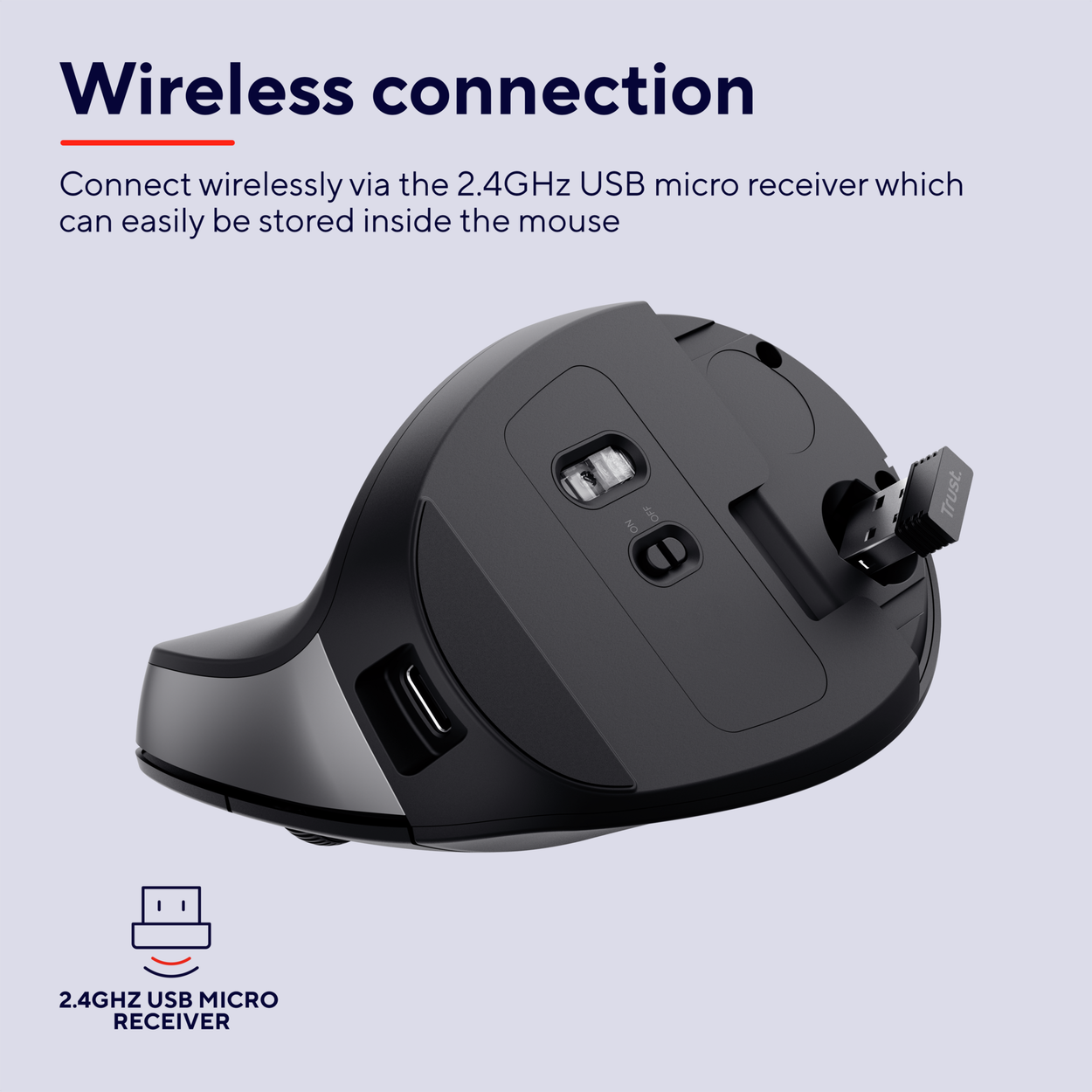 Trust BAYO II Ergonomic Wireless Mouse