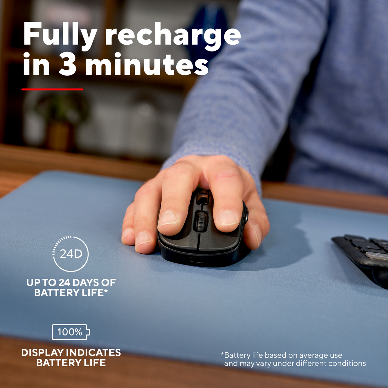 Trust ZEVO Ultra-Fast Rechargeable Multi-Wireless Mouse