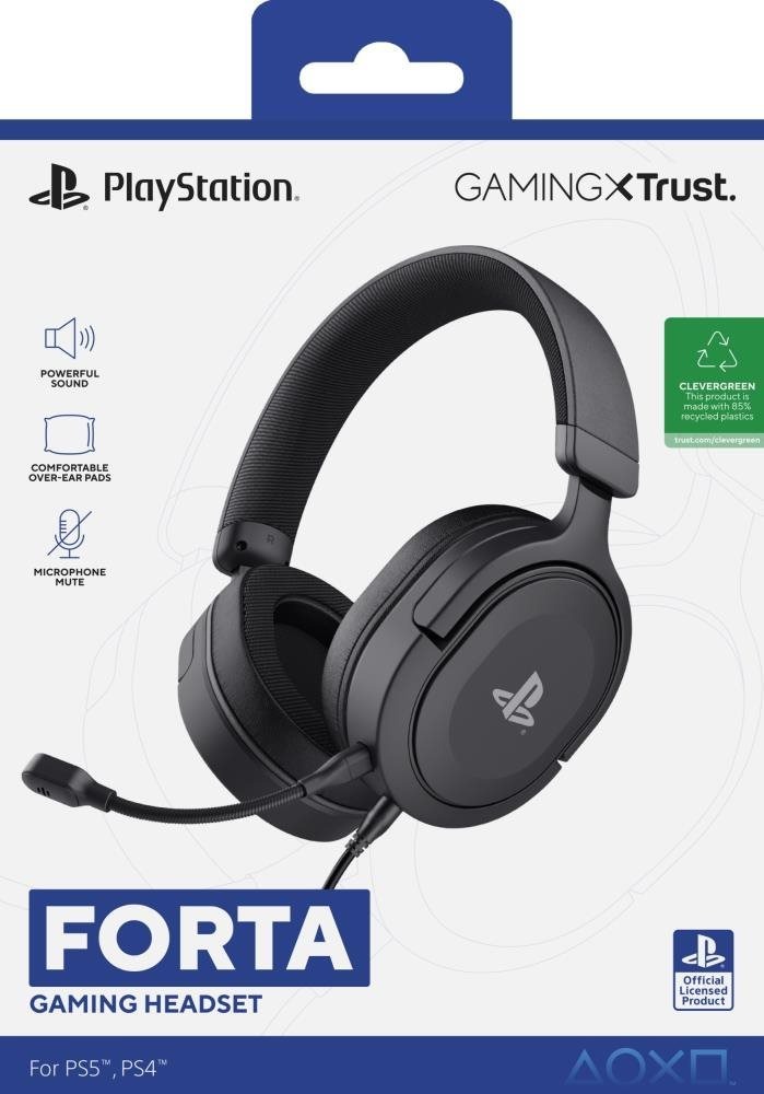 Trust GXT498 FORTA Gaming HEADSET - PS5 Licensed - Black
