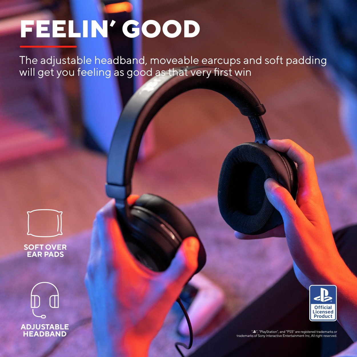 Trust GXT498 FORTA Gaming HEADSET - PS5 Licensed - Black