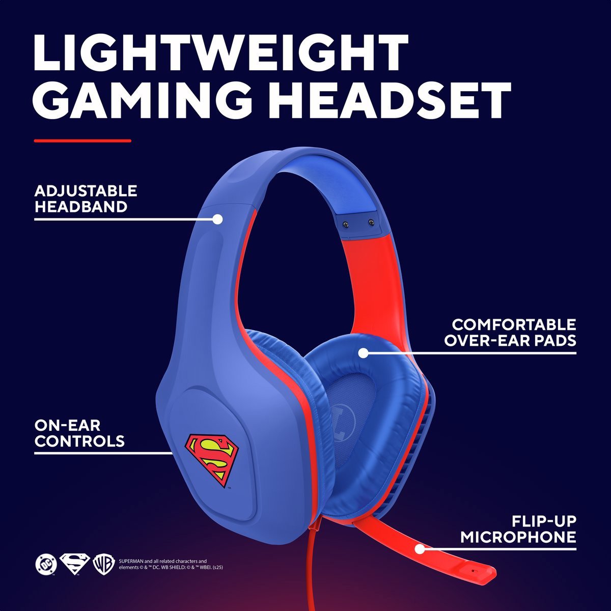 Headphones Trust GXT415SM ZIROX SUPERMAN