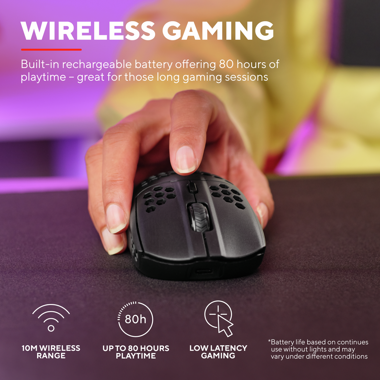 Trust HELOX ULTRA-LIGHTWEIGHT wireless gaming mouse