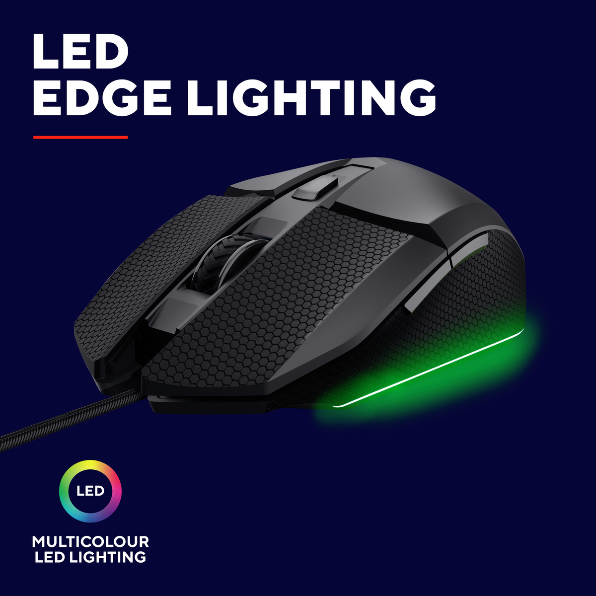 Trust GXT121 FELOX+ Illuminated Gaming Mouse gamer egér