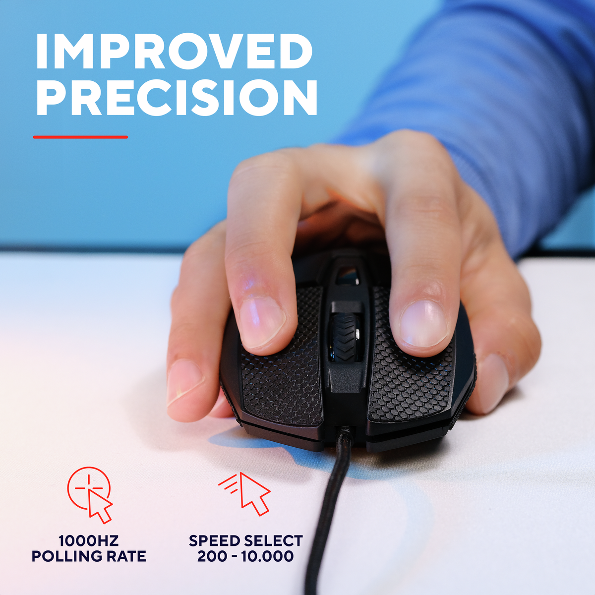 Trust GXT121 FELOX+ Illuminated gaming mouse