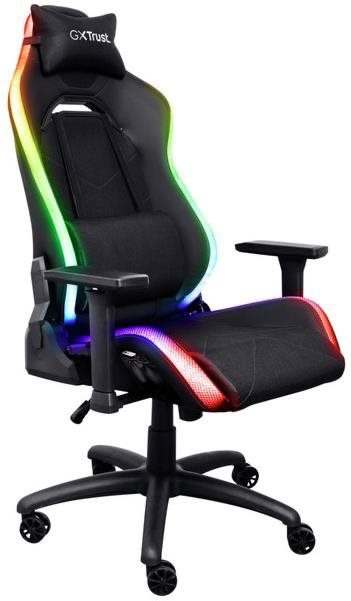 Trust GXT719 RUYA RGB Gaming Chair Black - fekete