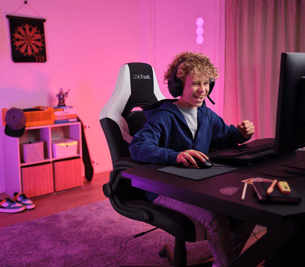 Trust GXT703W RIYE gaming chair white