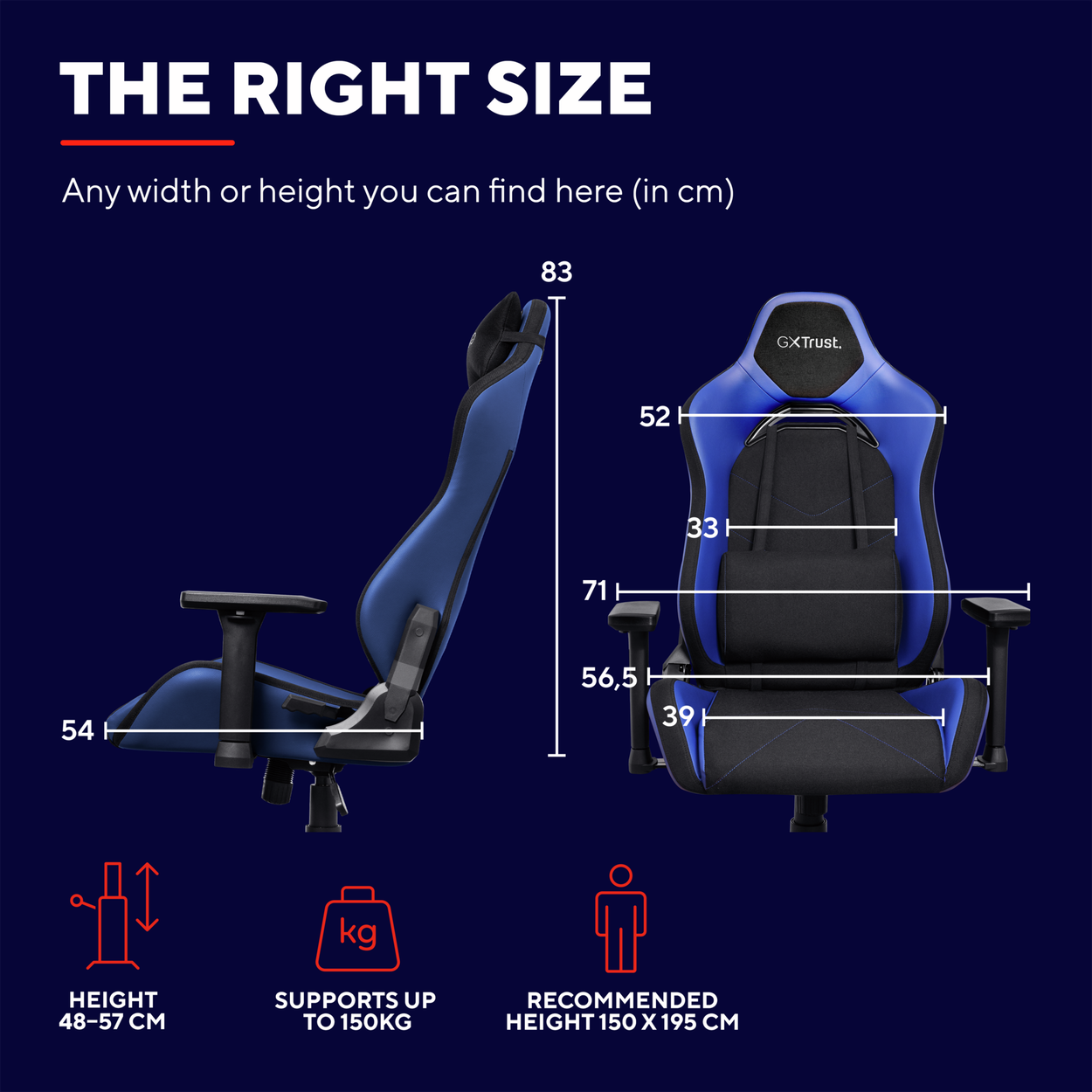 Trust GXT714B RUYA ECO Gaming chair, blue