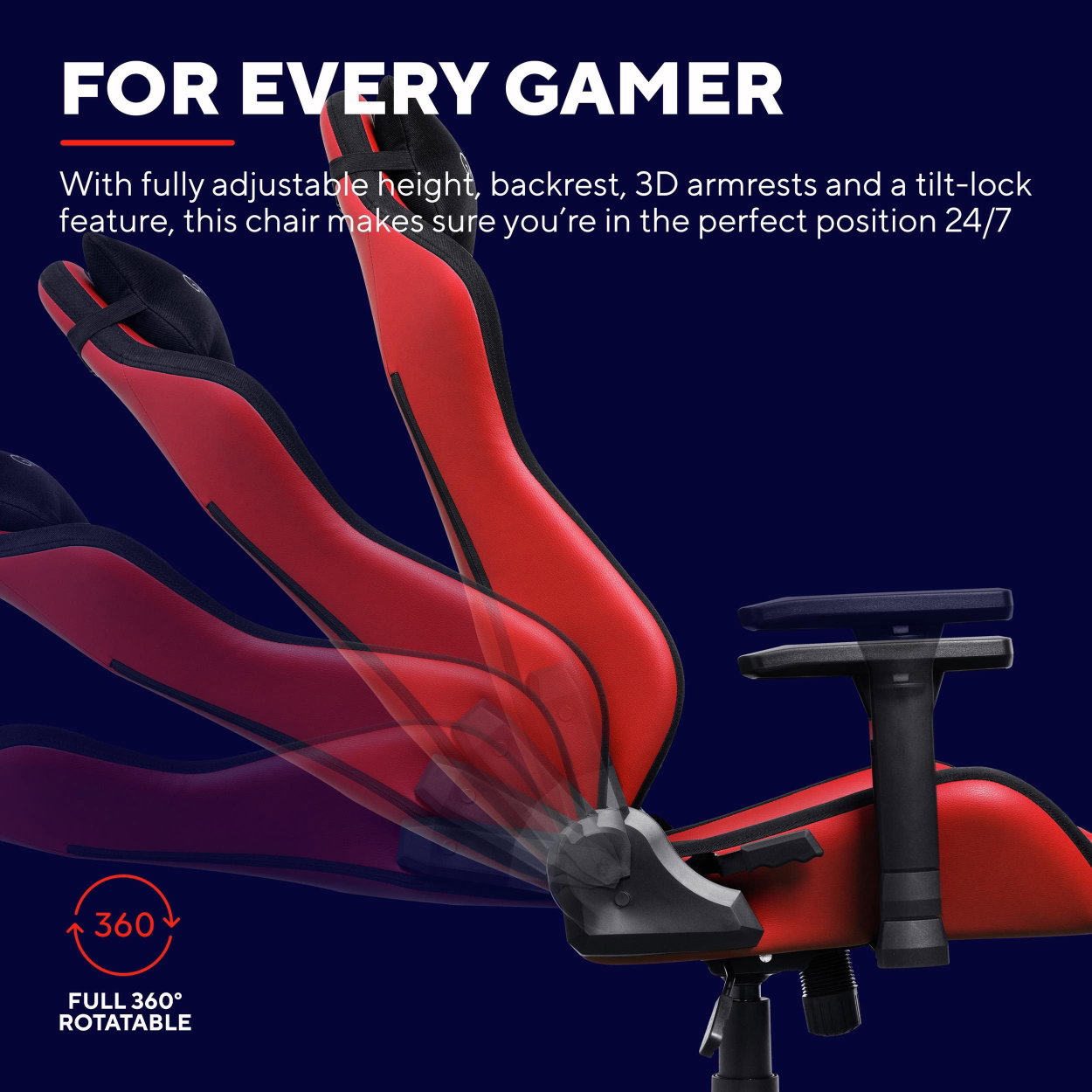 Herní židle Trust GXT714R RUYA ECO Gaming chair, červená