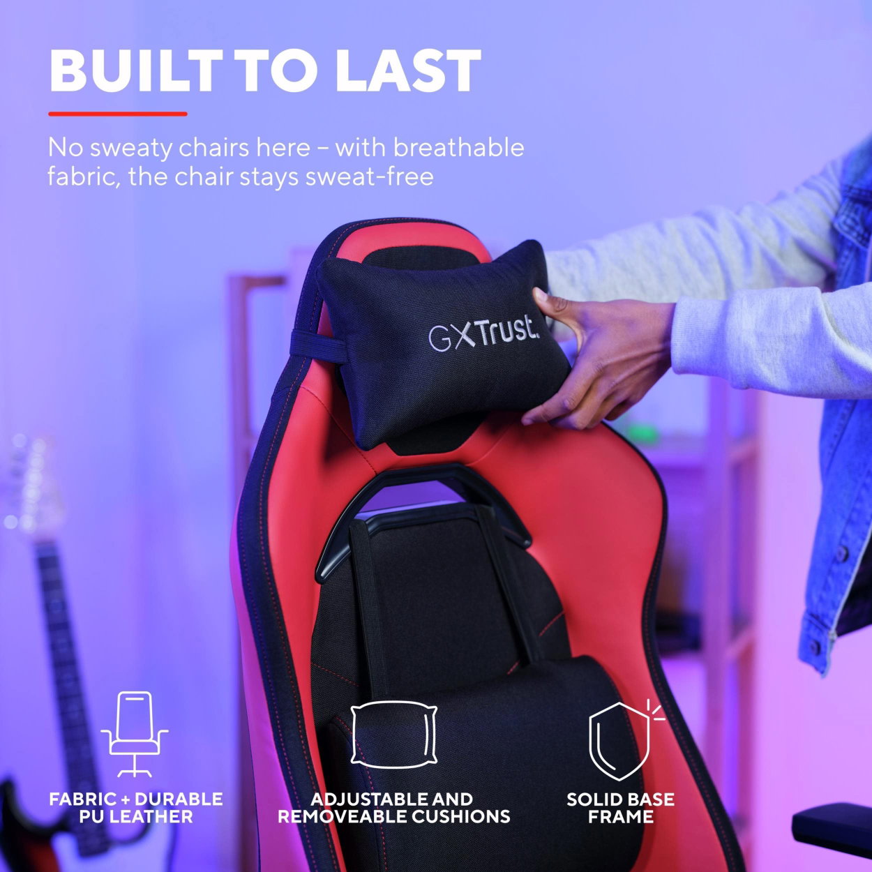 Trust GXT714R RUYA ECO gaming chair, red