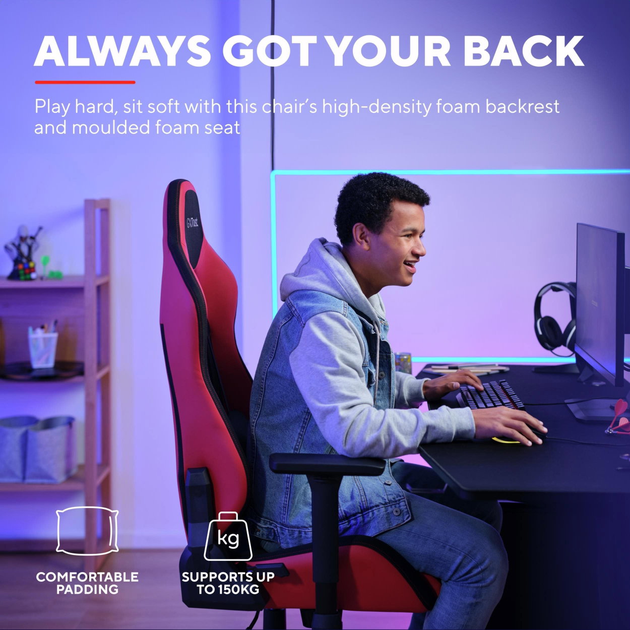 Trust GXT714R RUYA ECO gaming chair, red