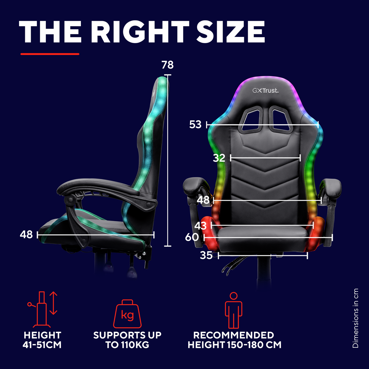 Herní židle Trust GXT704 RONIQ RGB
