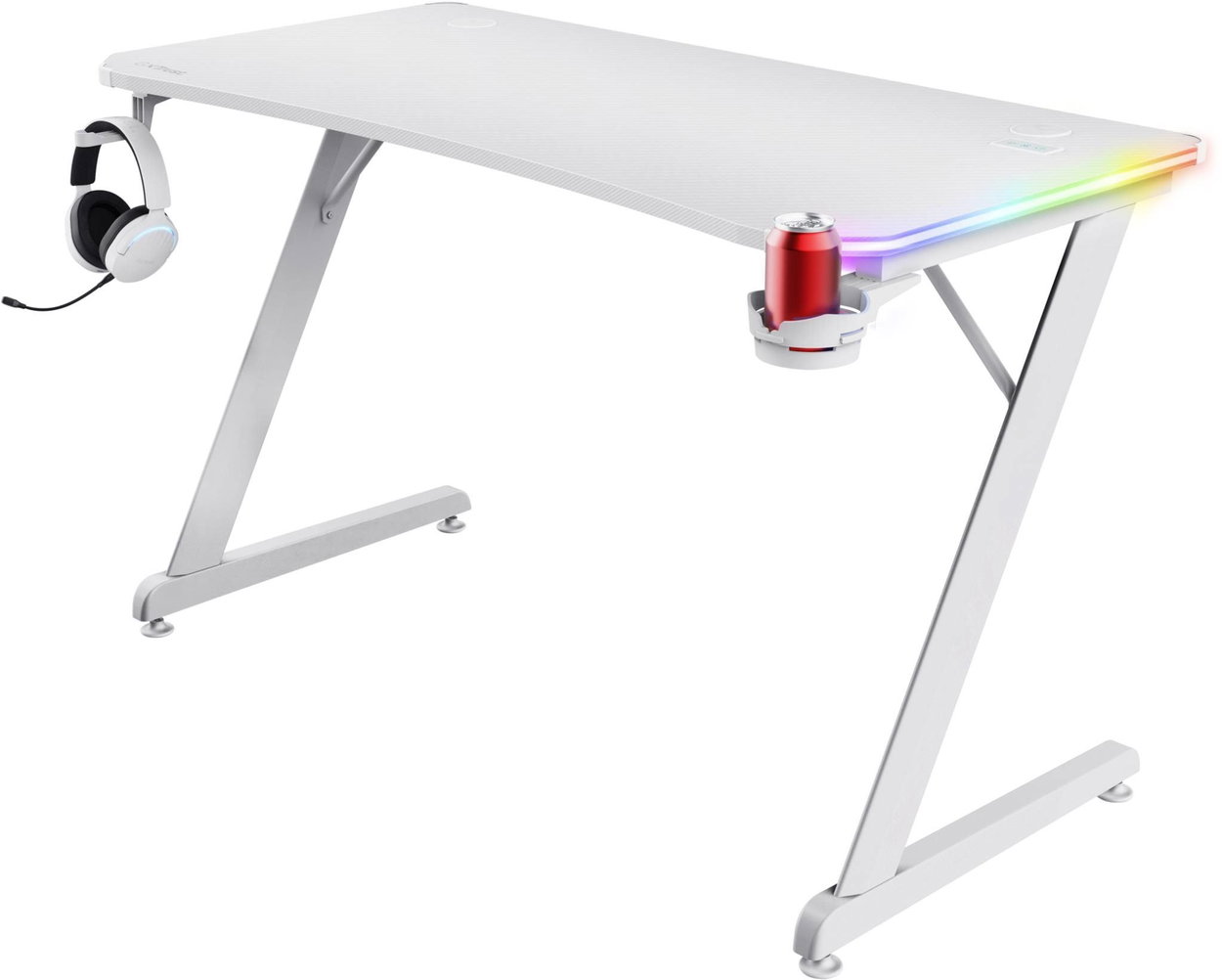 Trust GXT709W Luminus RGB, fehér