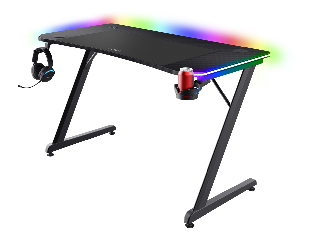 TRUST GXT710 Luminus Pro RGB gaming desk