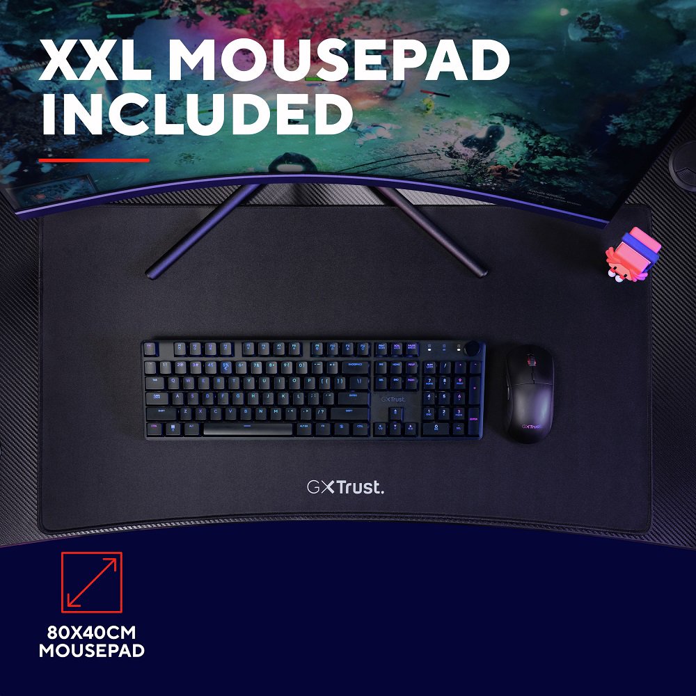 TRUST GXT710 Luminus Pro RGB gaming desk