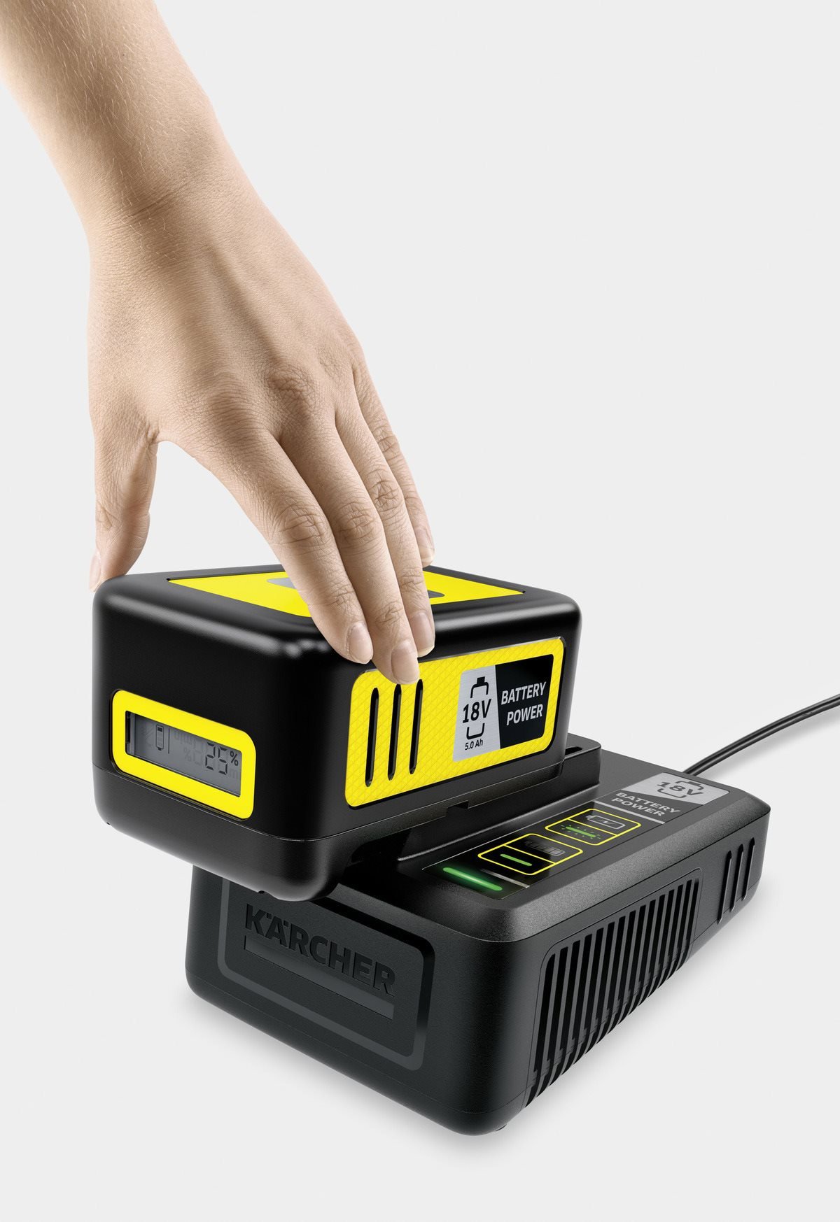 Kärcher Starter Kit Battery Power 18V/5.0Ah Charger and Replacement Battery