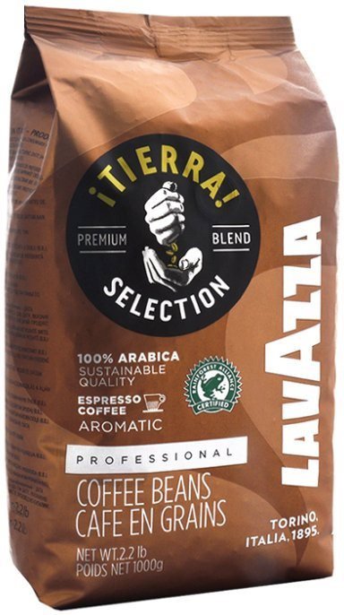 Lavazza Tierra kávé, szemes, 1000g