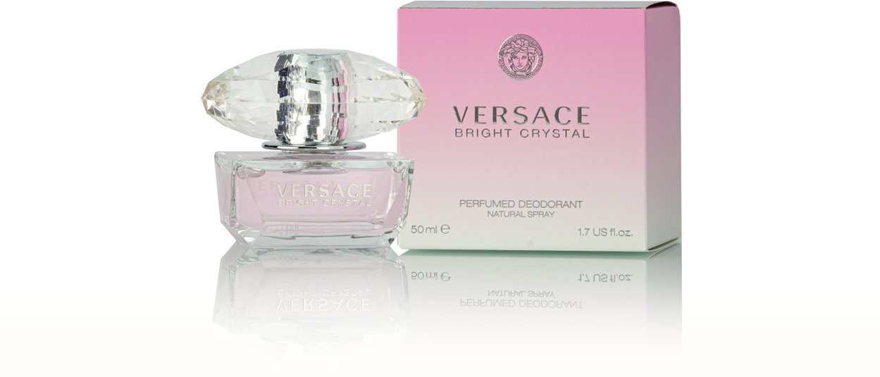 VERSACE Bright Crystal deodorant features exclusive fragrance notes that will charm any woman