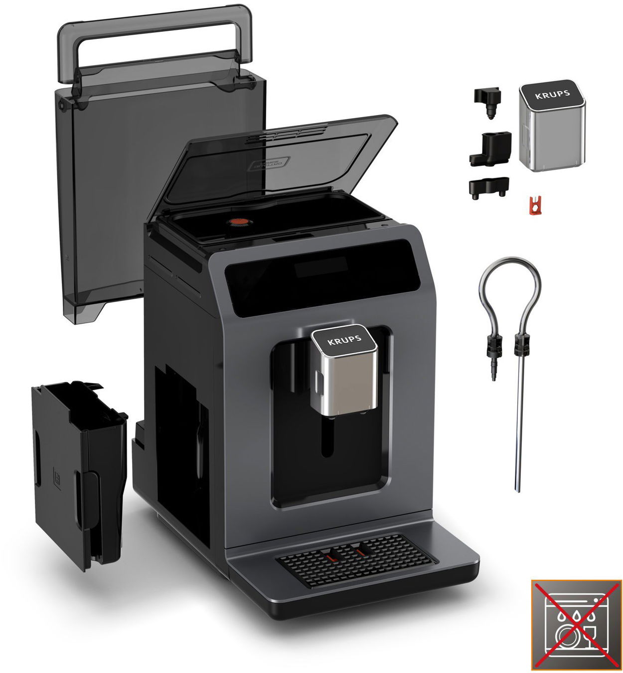 Automatický kávovar KRUPS EA898GF0 Evidence Hot & Cold