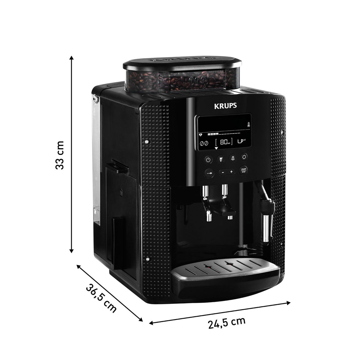 Automatický kávovar Krups Espresseria Auto Pisa Black EA815070
