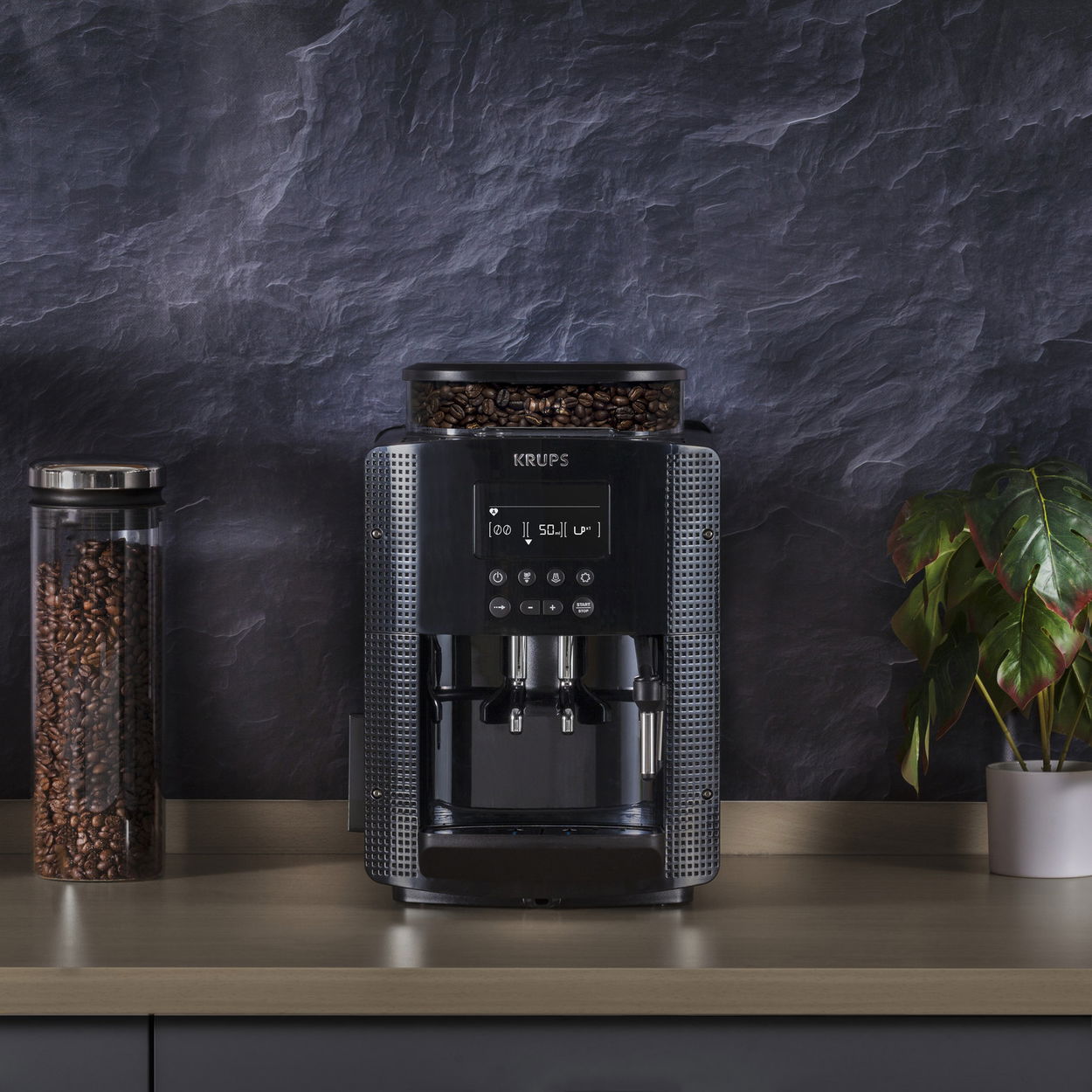 Automatický kávovar Krups Espresseria Auto Pisa Black EA815070