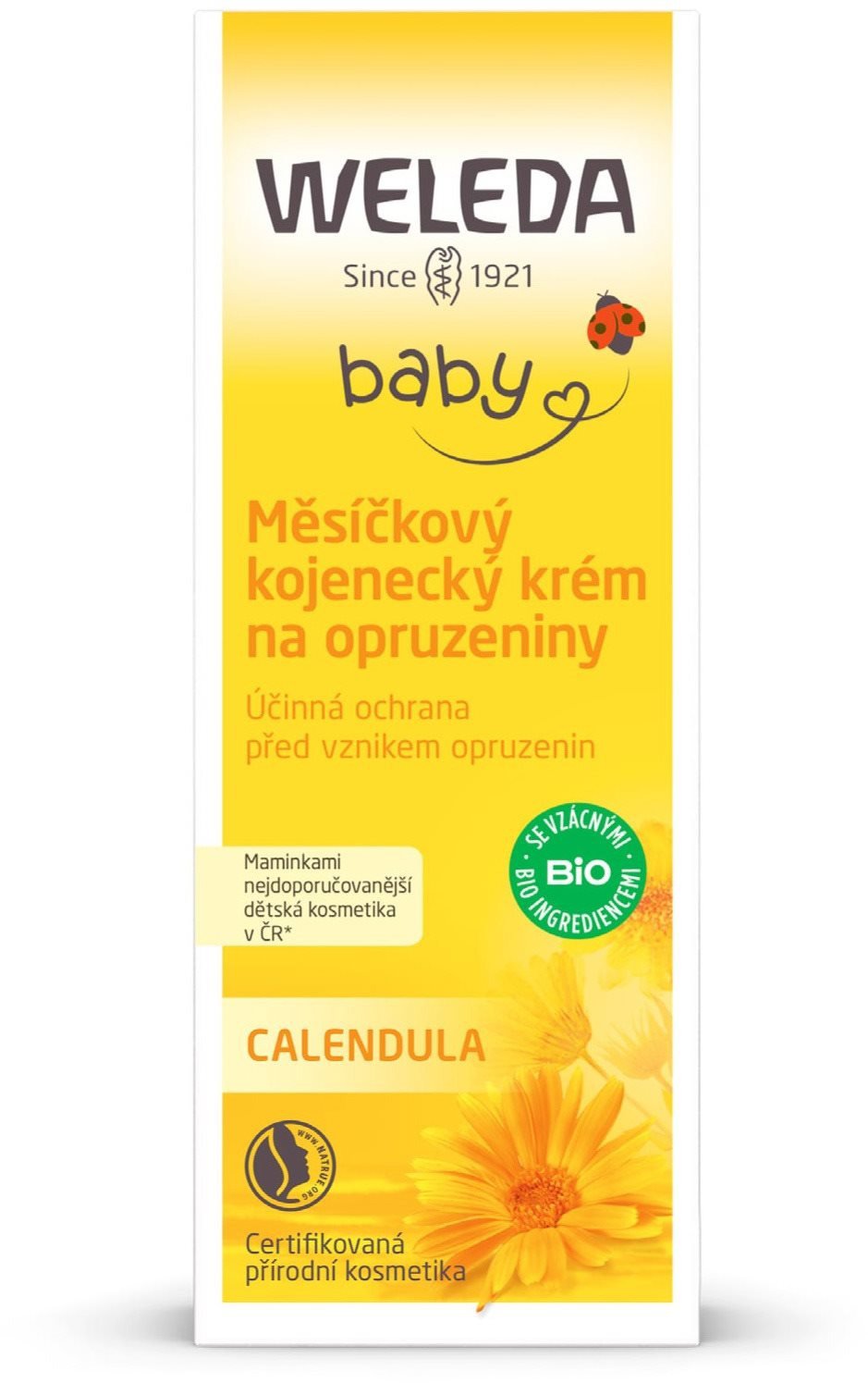 Měsíčkový kojenecký krém na opruzeniny WELEDA 75 ml