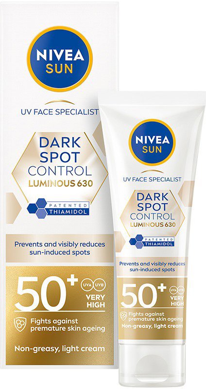 Pleťový krém NIVEA Sun Luminous Face Creme 630 SPF50+
