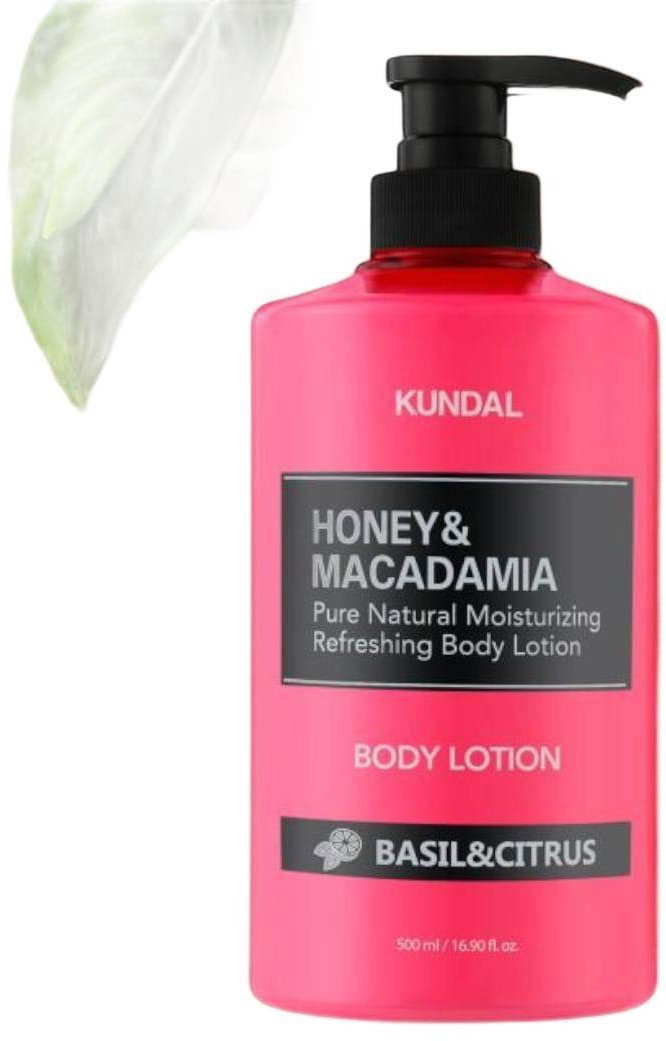 Tělové mléko KUNDAL Honey&Macadamia Body Lotion Basil&Citrus 500 ml