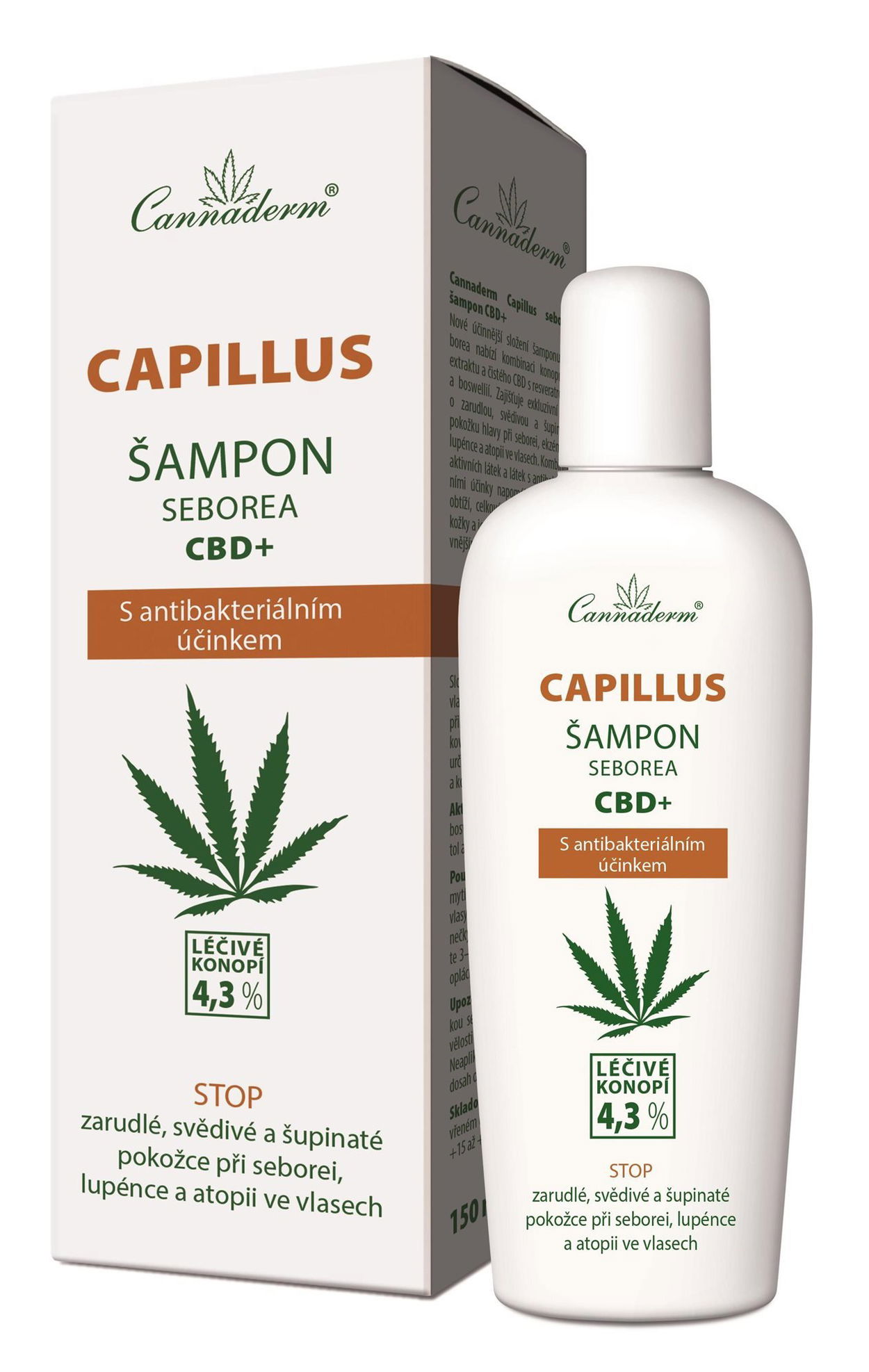 Šampón CANNADERM Capillus Seborea CBD+ Šampón 150 ml