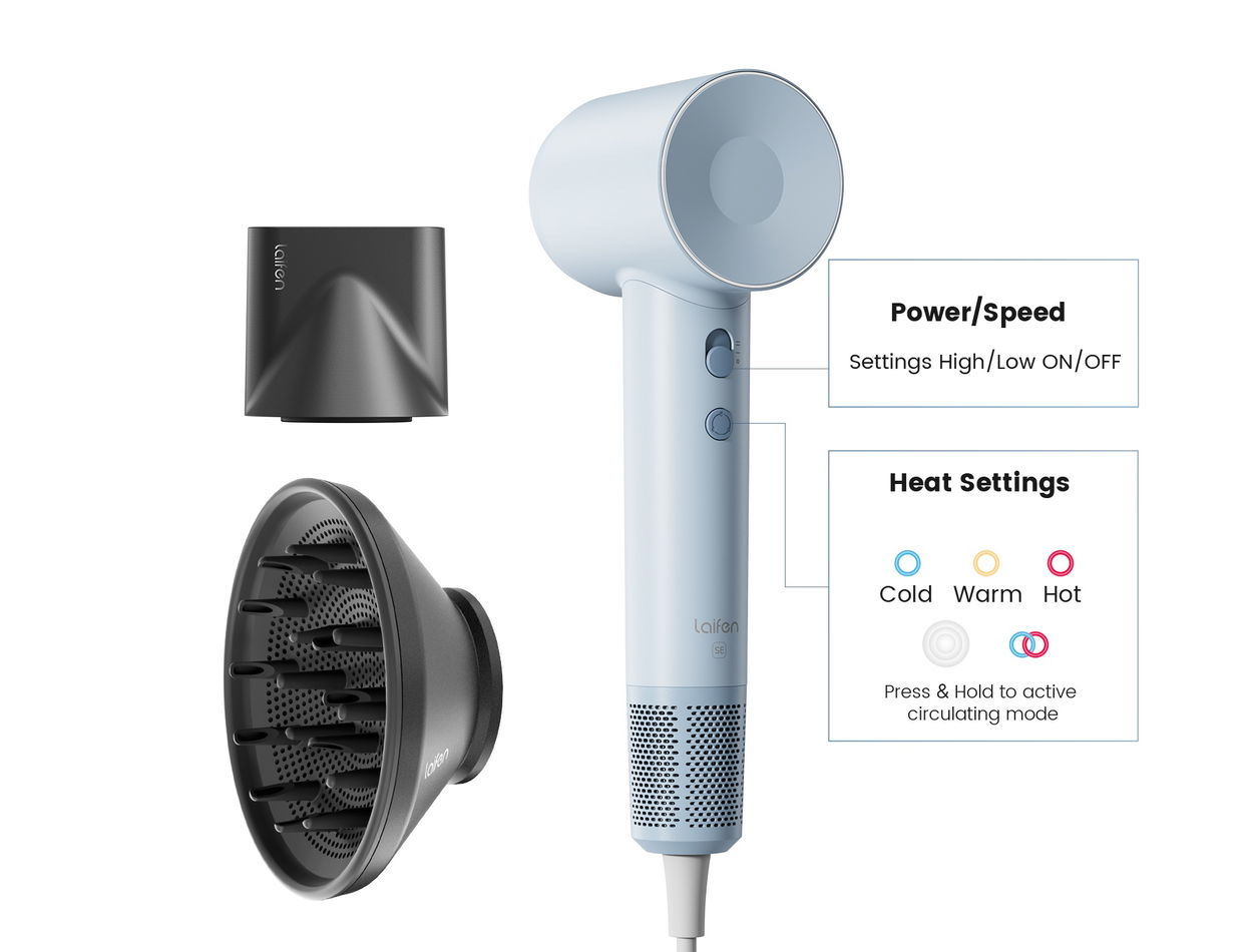 Fén na vlasy Laifen SWIFT SE SPECIAL Light Blue