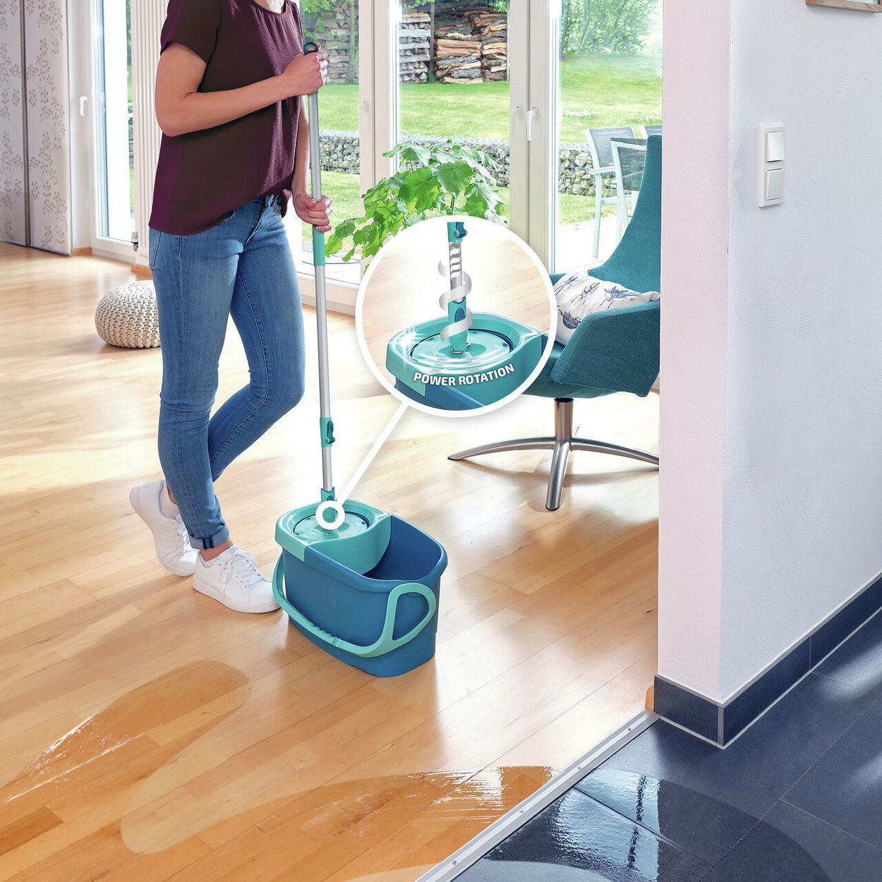 Mop Leifheit Set Rotation Disc Mop (EVO)