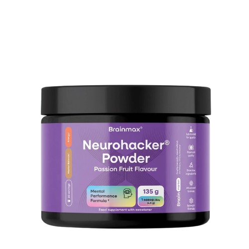 BrainMax Neurohacker Powder, Passion Fruit, 135g