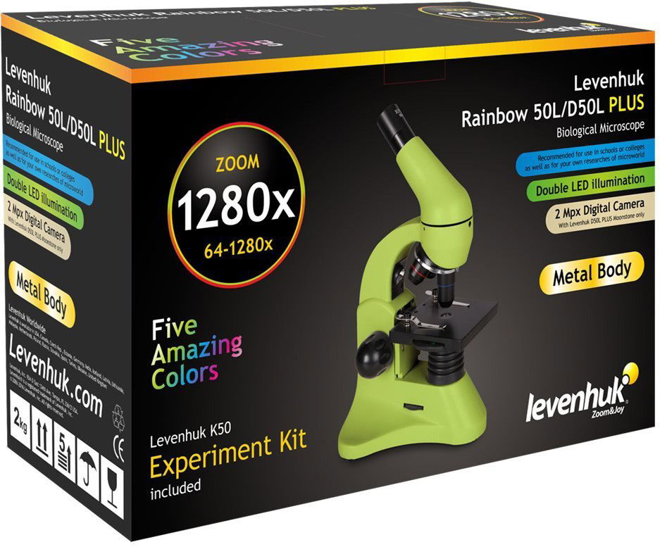 Mikroskop Levenhuk Rainbow 50L Plus Ametyst - fialový