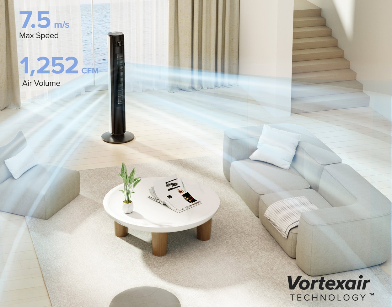 Levoit TempSense F422 DC Tower Fan