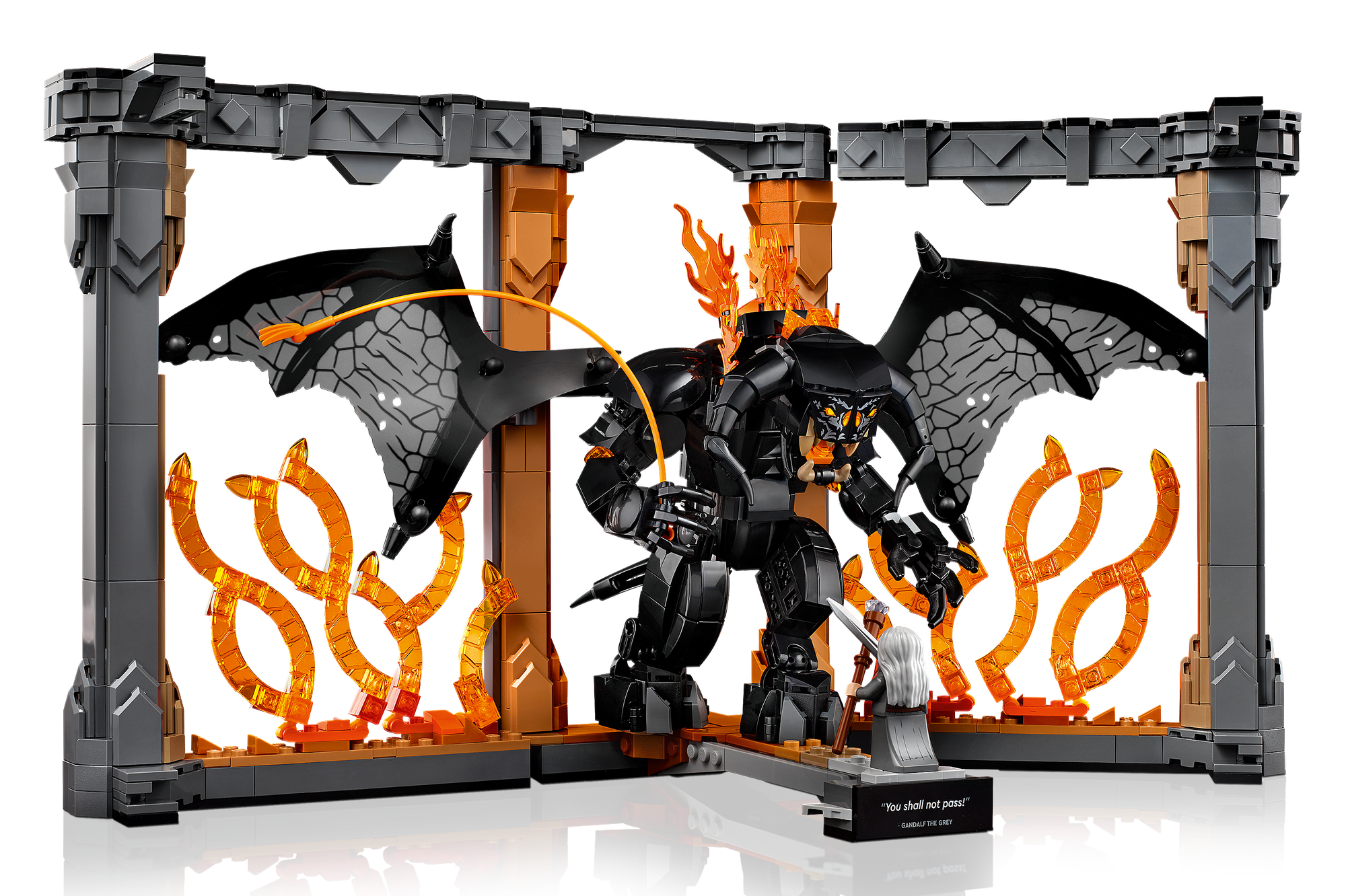 LEGO® Icons 10367 Buchstütze: Herr der Ringe - Balrog™