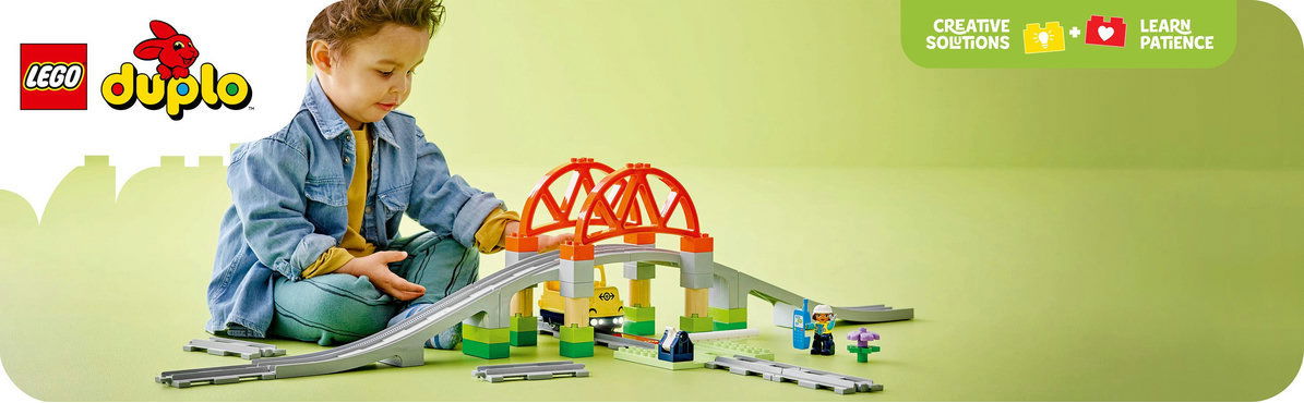 LEGO® DUPLO® 10426 Železniční most a koleje – rozšiřující sada
