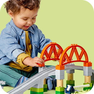 LEGO® DUPLO® 10426 Železniční most a koleje – rozšiřující sada