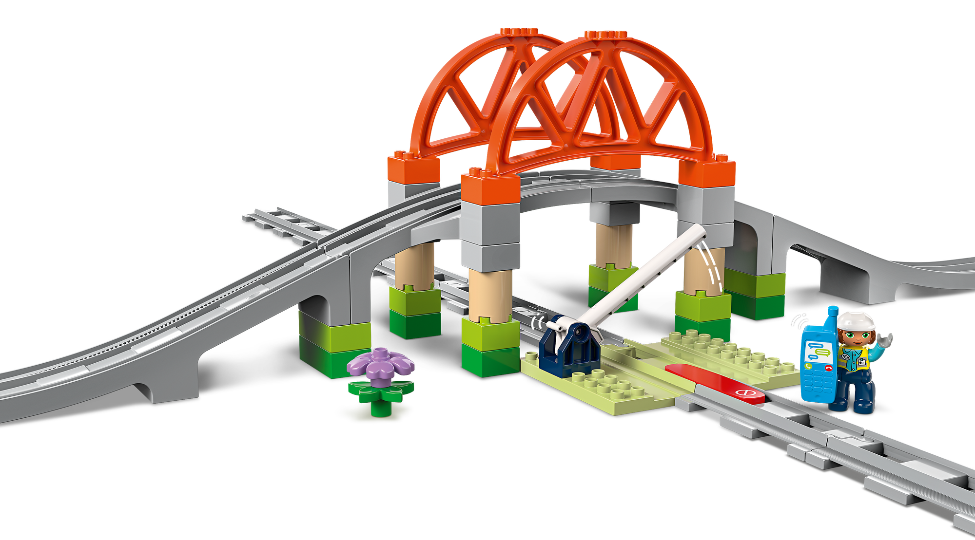 LEGO® DUPLO® 10426 Vasúti híd és sínek kiegészítő szett LEGO