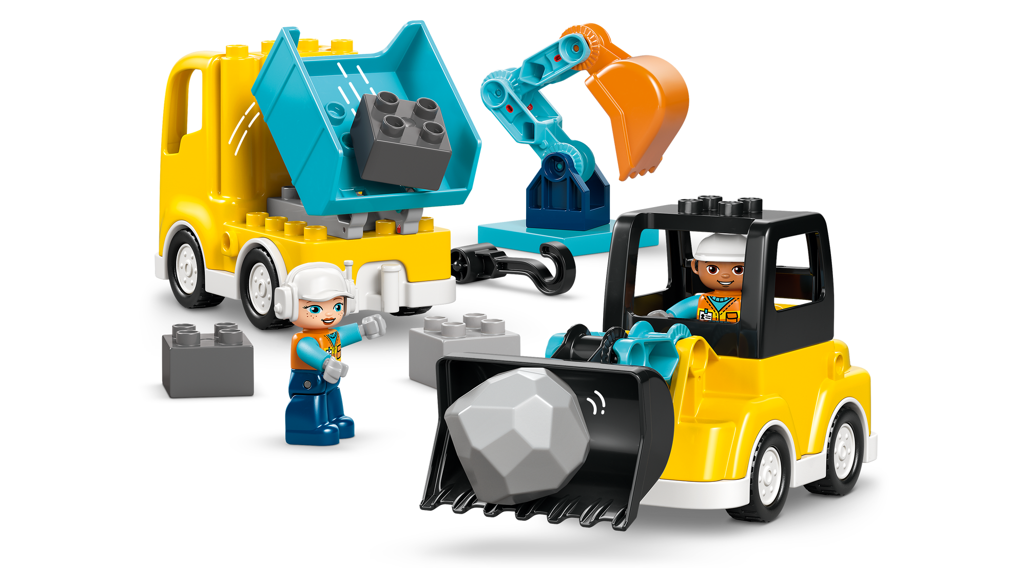 LEGO stavebnice LEGO® DUPLO® Town 10475 Vozidla na stavbě 3 v 1