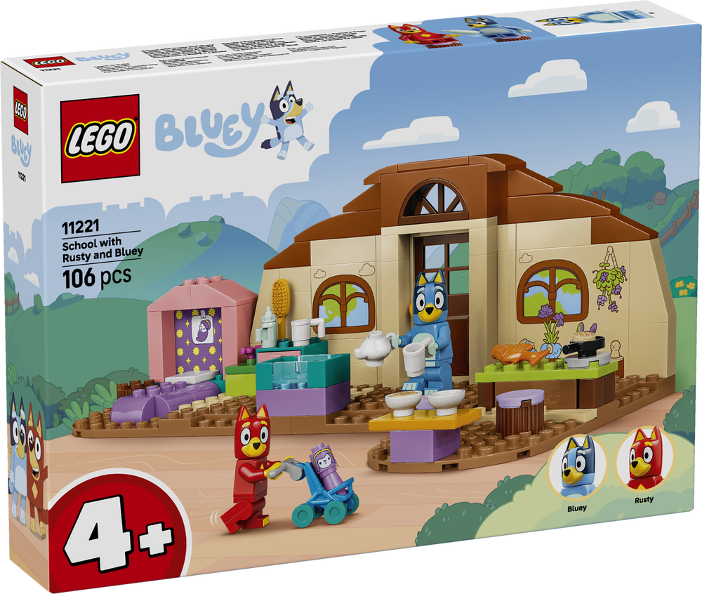 LEGO® Bluey 11221 Rusty, Bluey and the School