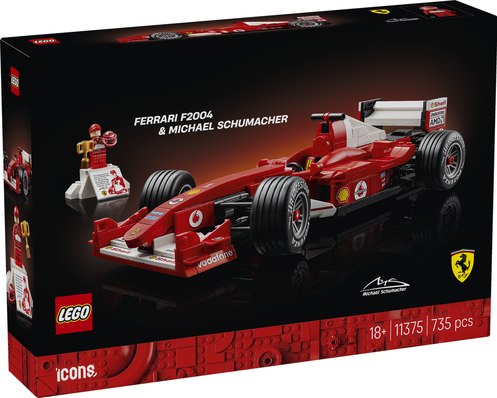 LEGO® Icons 11375 Ferrari F2004 and Michael Schumacher