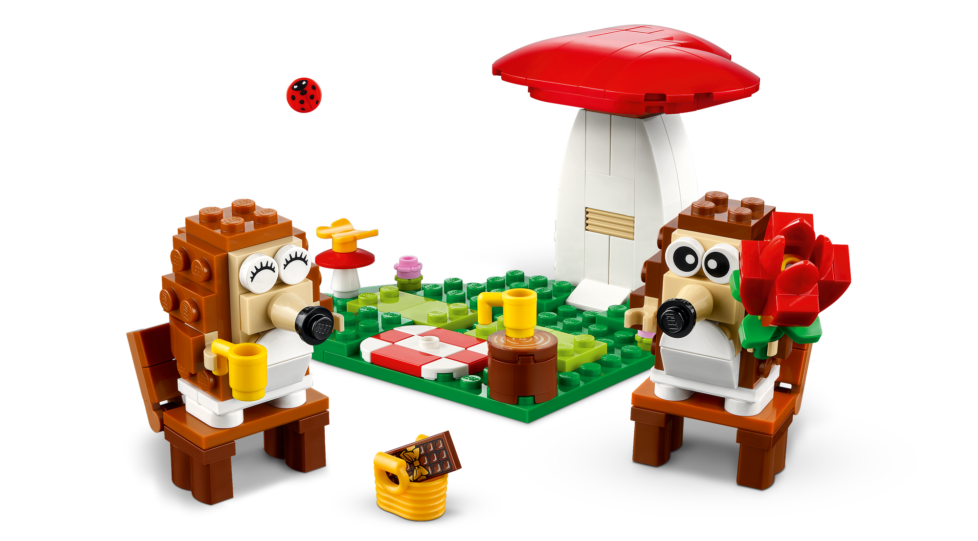 LEGO stavebnica LEGO® Iconic 40711 Ježšie rande s piknikom