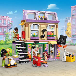LEGO® Friends 42653 Zenebolt és lakás