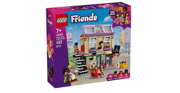 LEGO® Friends 42653 Zenebolt és lakás