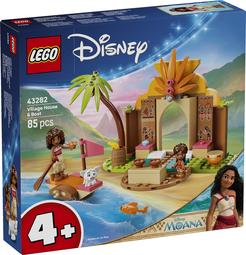 LEGO® Disney Princess 43282 Vaianas Hütte und Boot