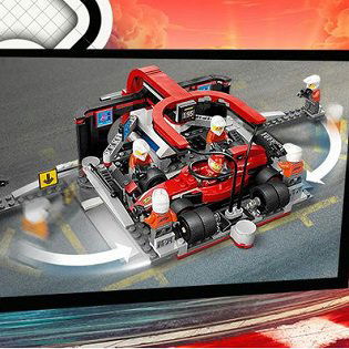 LEGO® City 60443 Zastávka v boxech F1® a personál s vozem Ferrari