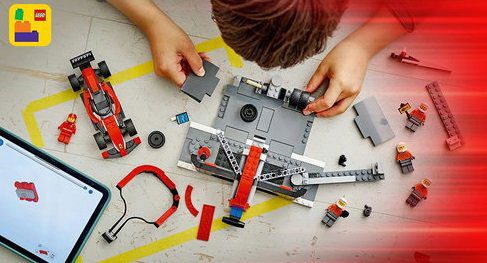 LEGO® City 60443 Zastávka v boxech F1® a personál s vozem Ferrari