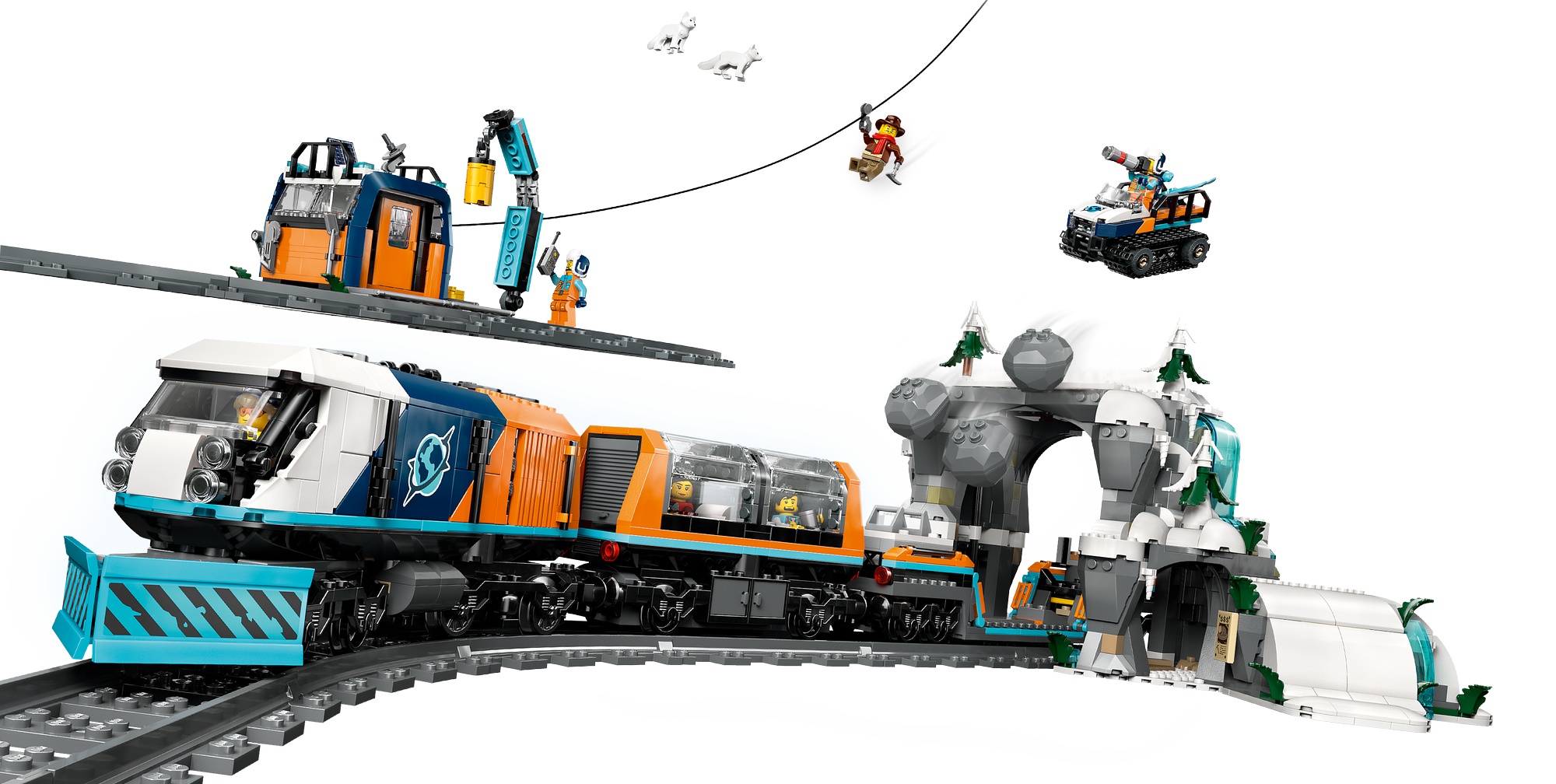 LEGO stavebnice LEGO® City 60470 Polární expres pro průzkumníky Arktidy