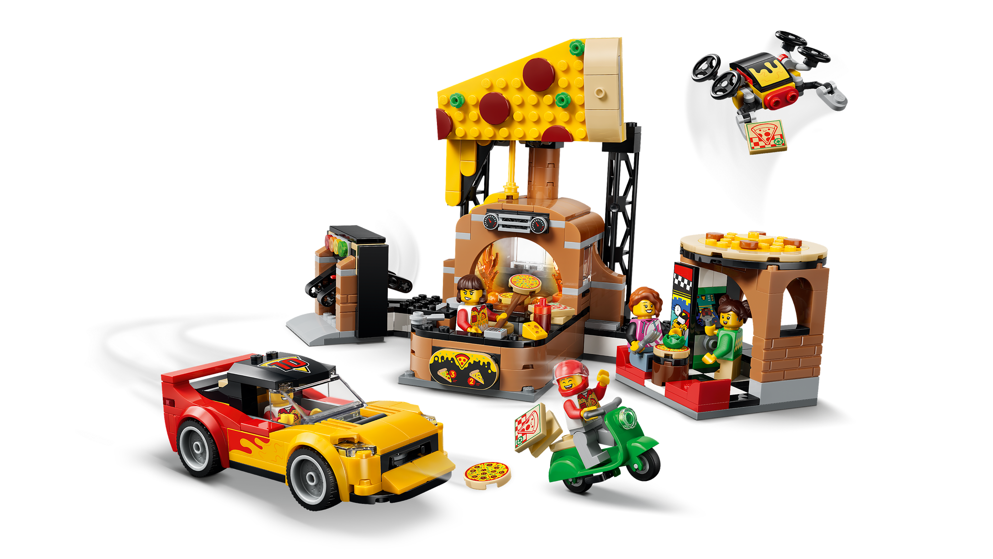 LEGO® City 60496 Pizza Delivery and Vehicles