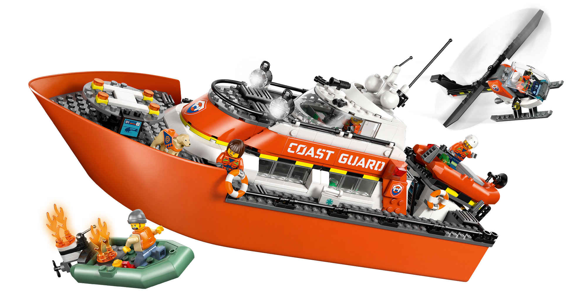 LEGO® City 60504 Coast Guard Lifeboat and Helicopter